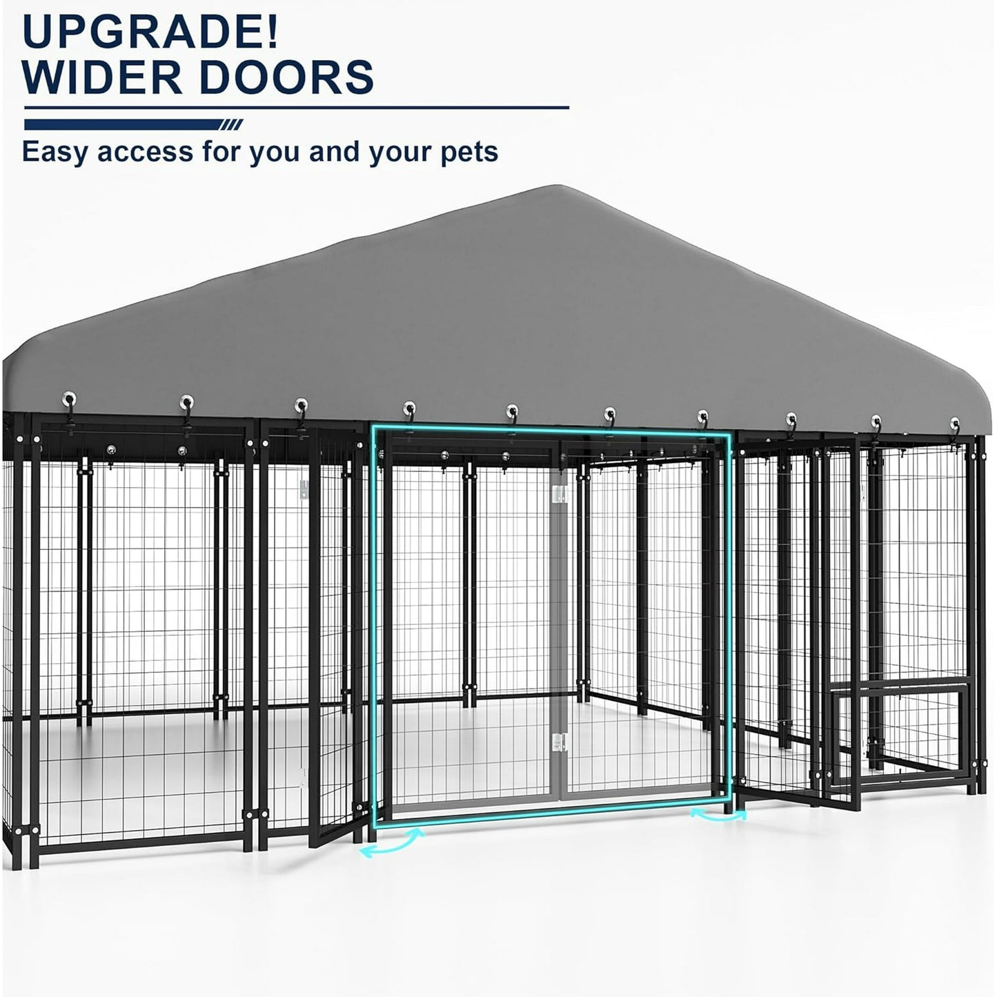 Muphyers 10X10FT Dog Kennel Double Door