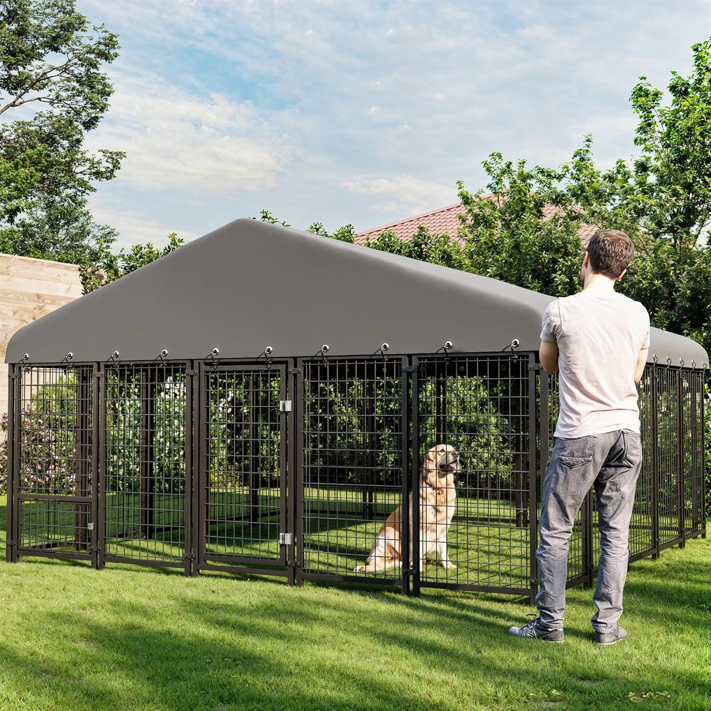 Sweecci 120"x118"x71" Dog House Outside