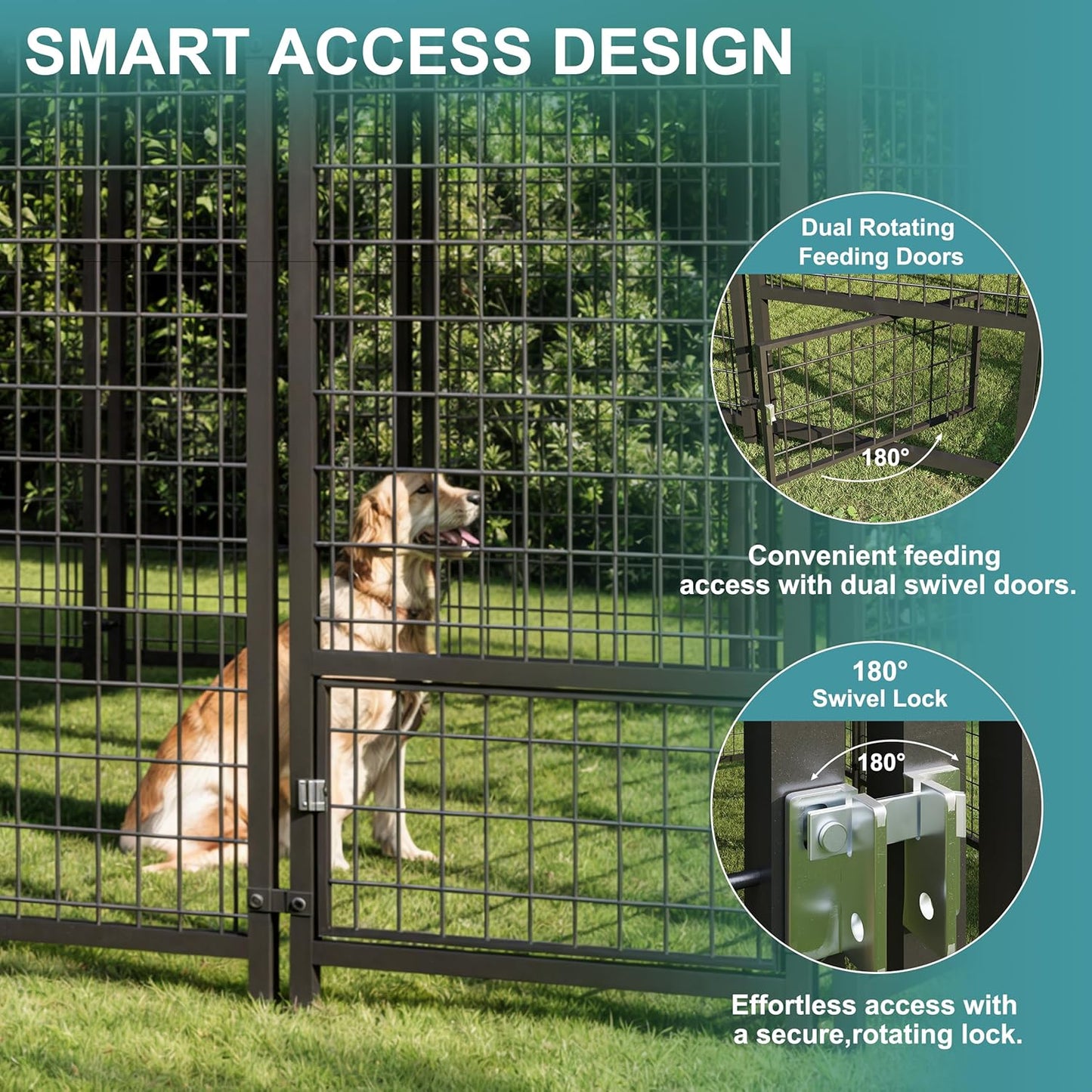 Sweecci 120"x118"x71" Dog House Outside