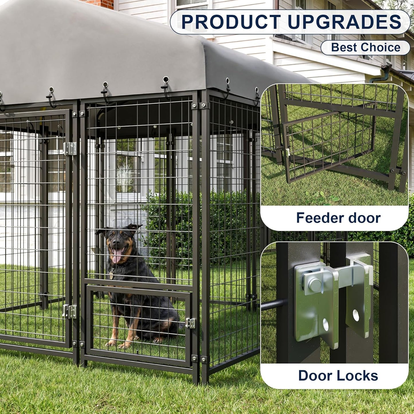 Muphyers 10X14FT Dog Kennel Double Door