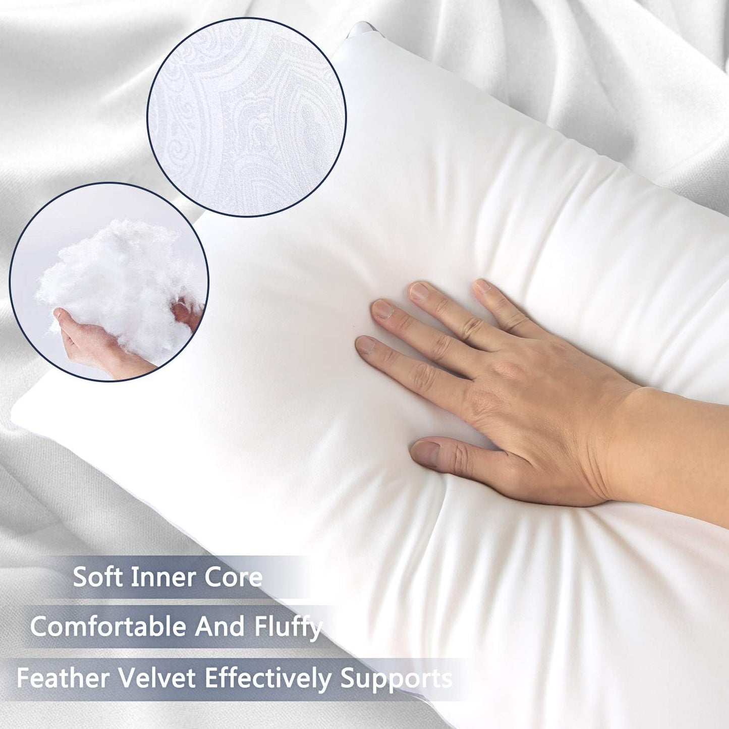 Sweecci Bed Pillows for Sleeping 2 Pack,Standard Size