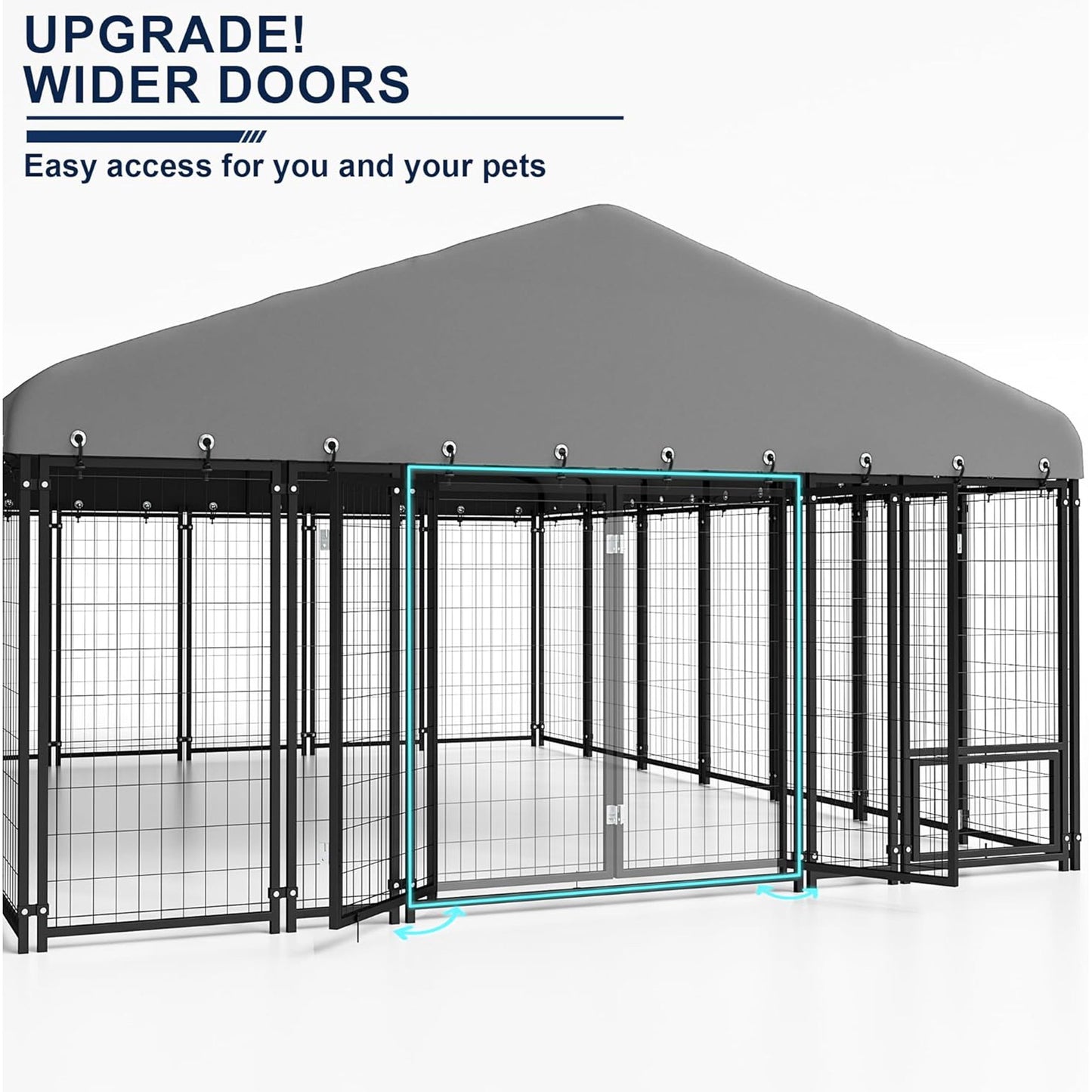 Muphyers 10X14FT Dog Kennel Double Door